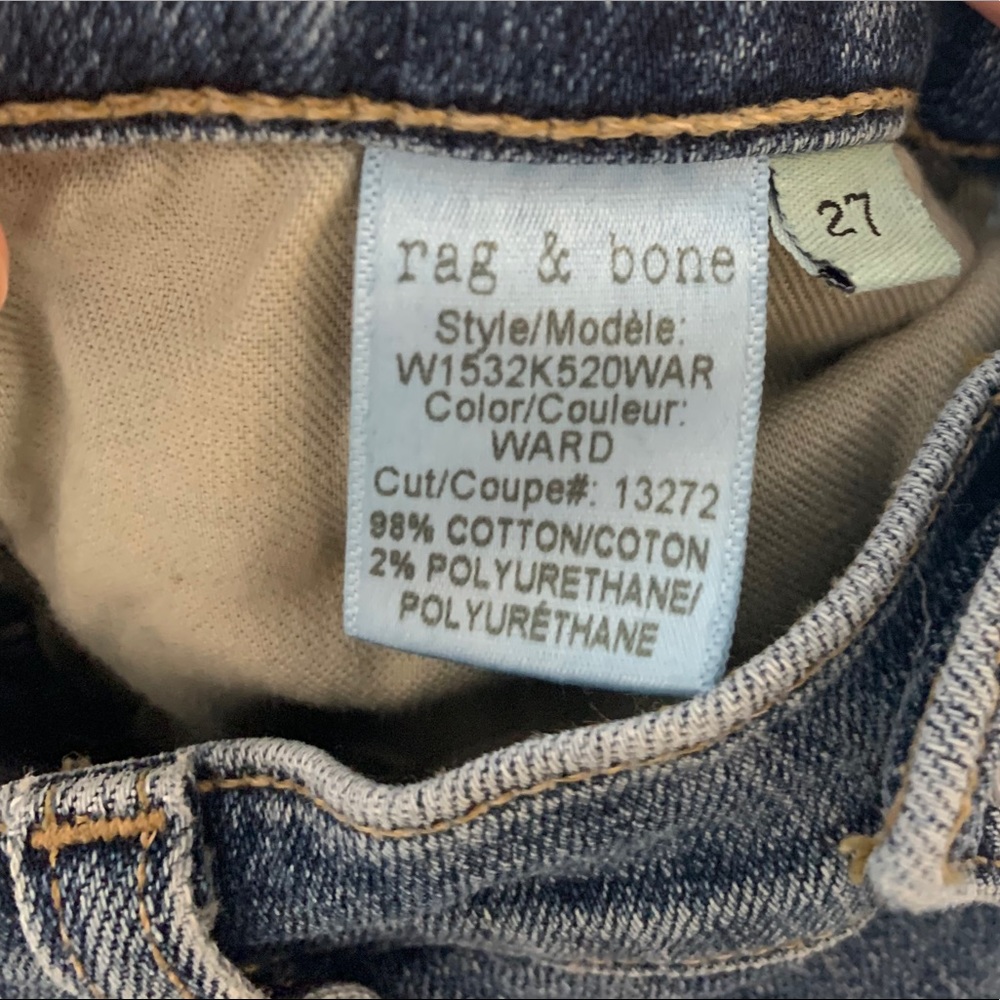 Rag & Bone 10" Skinny Jeans in Ward Wash - Picture 7 of 8